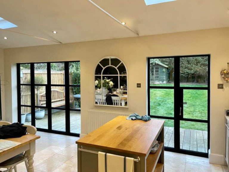 steel look windows installed in Epsom