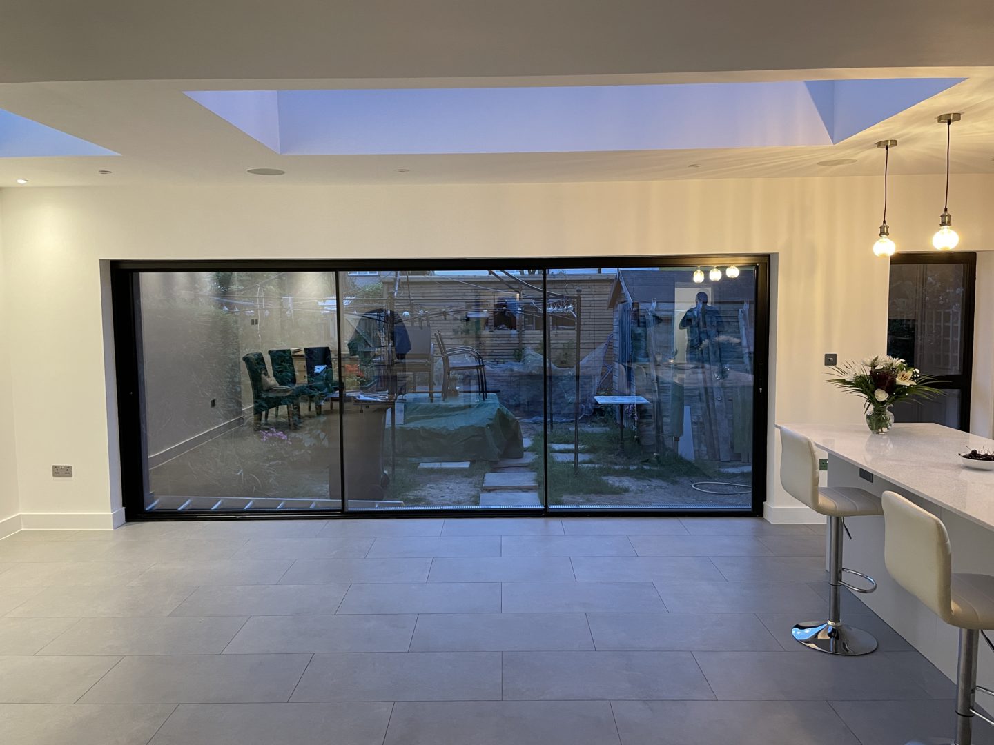 Frameless InfiniGLIDE sliding doors, Weybridge, Surrey