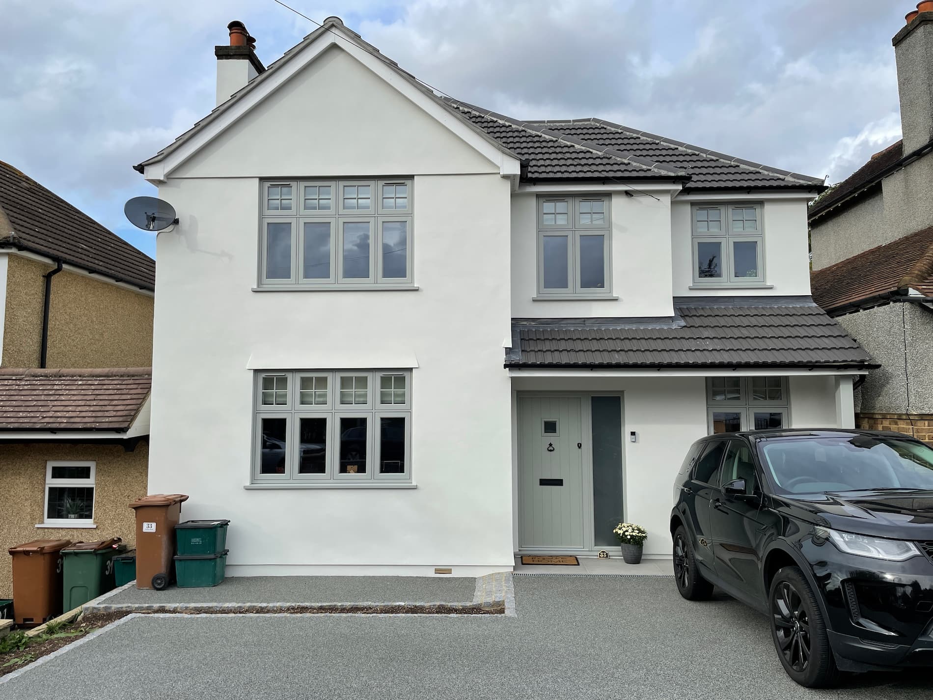 coloured flush windows