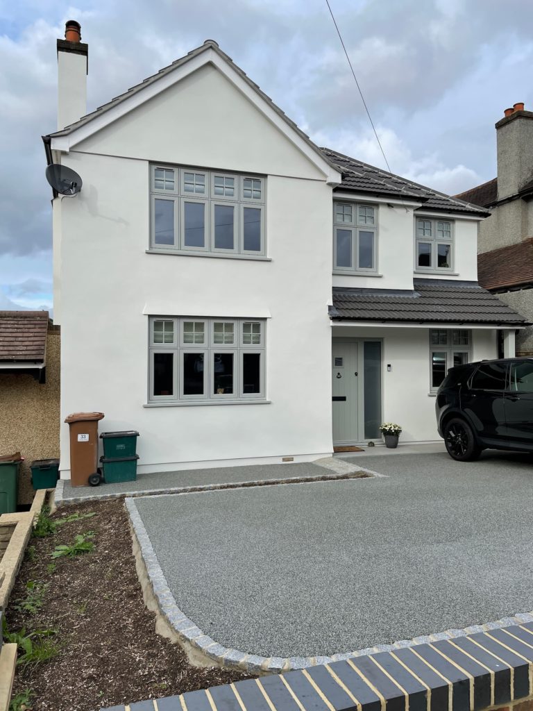 grey flush sash windows surrey