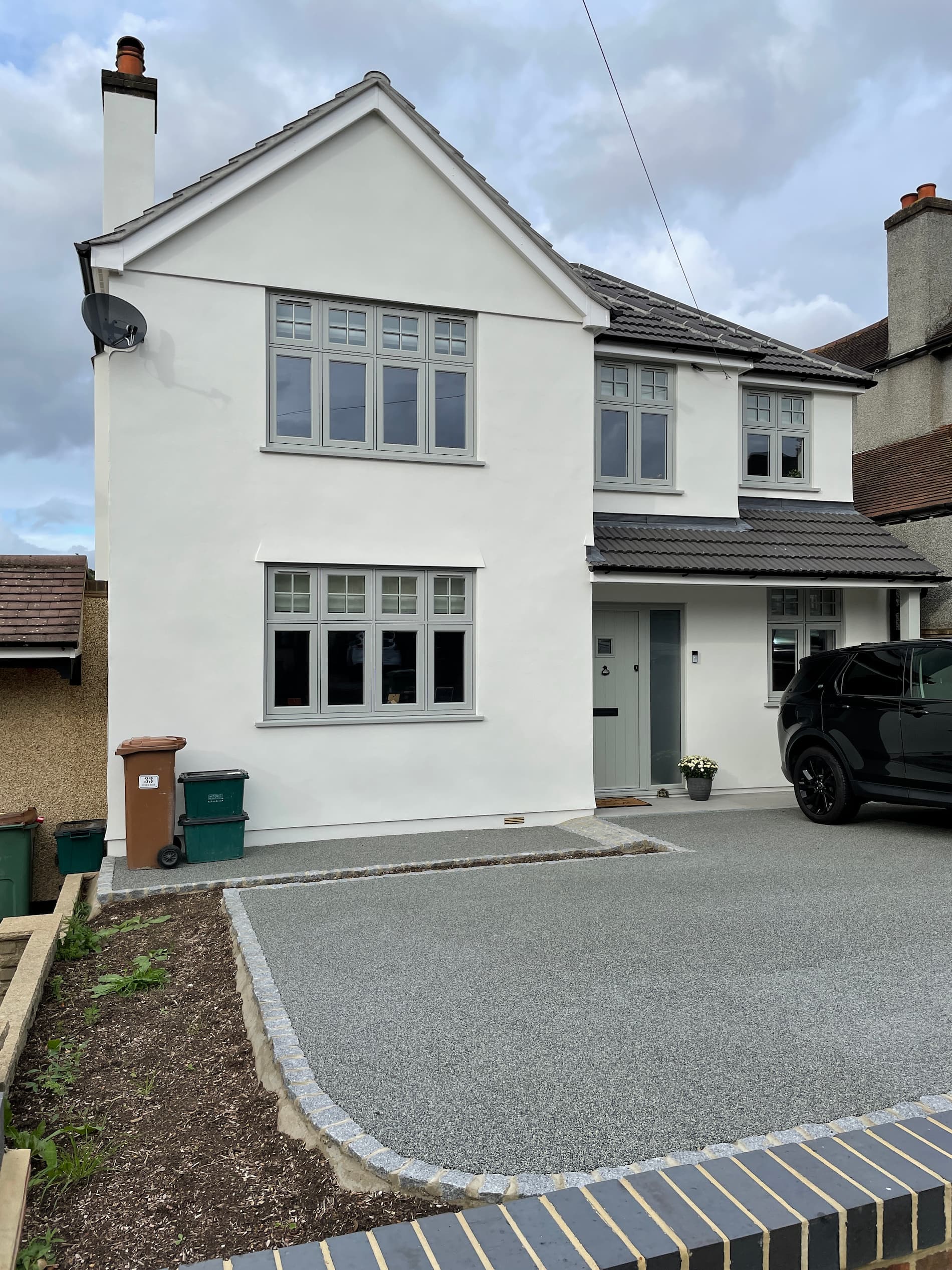 grey flush sash windows surrey