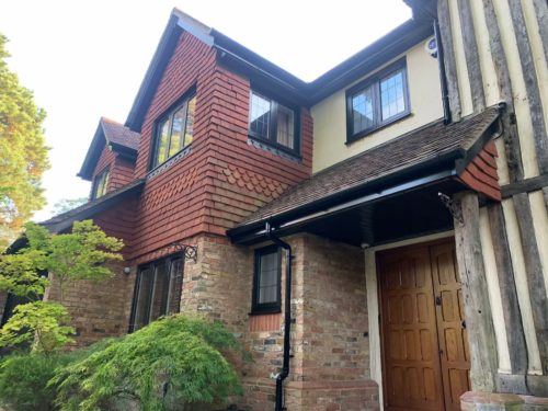 black flush sash windows weybridge