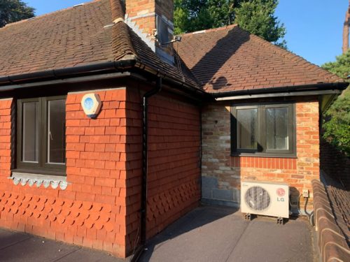 black flush sash bungalow windows surrey