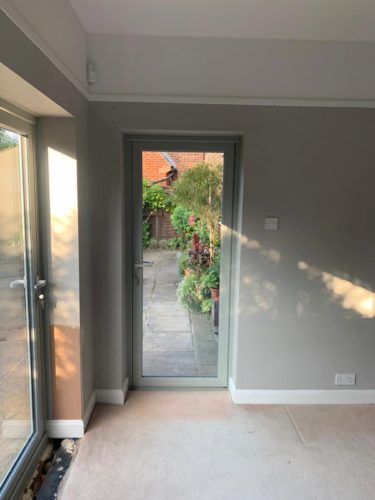 single pane double glazed door surrey