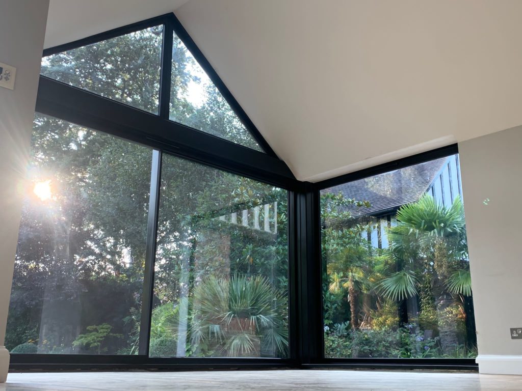 Replacement frameless sliding doors Weybridge