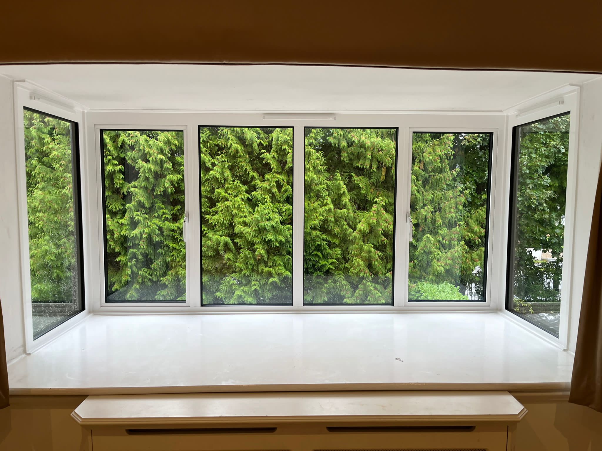 Aluminium windows internal view