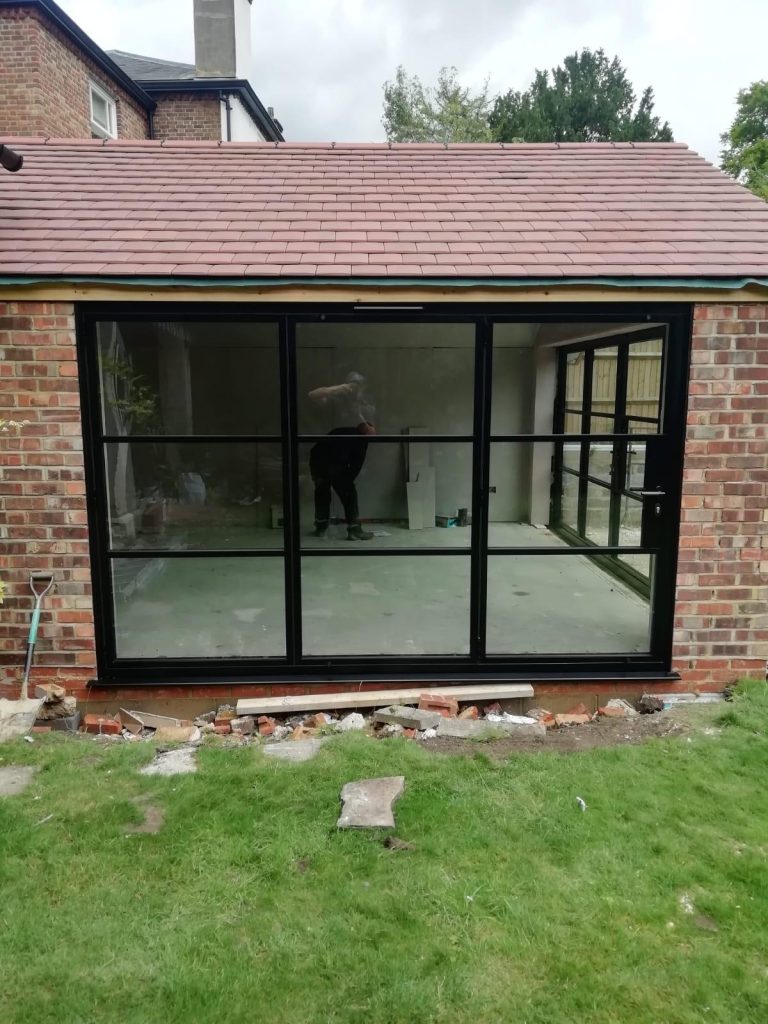 Three Pane Steel Look Door